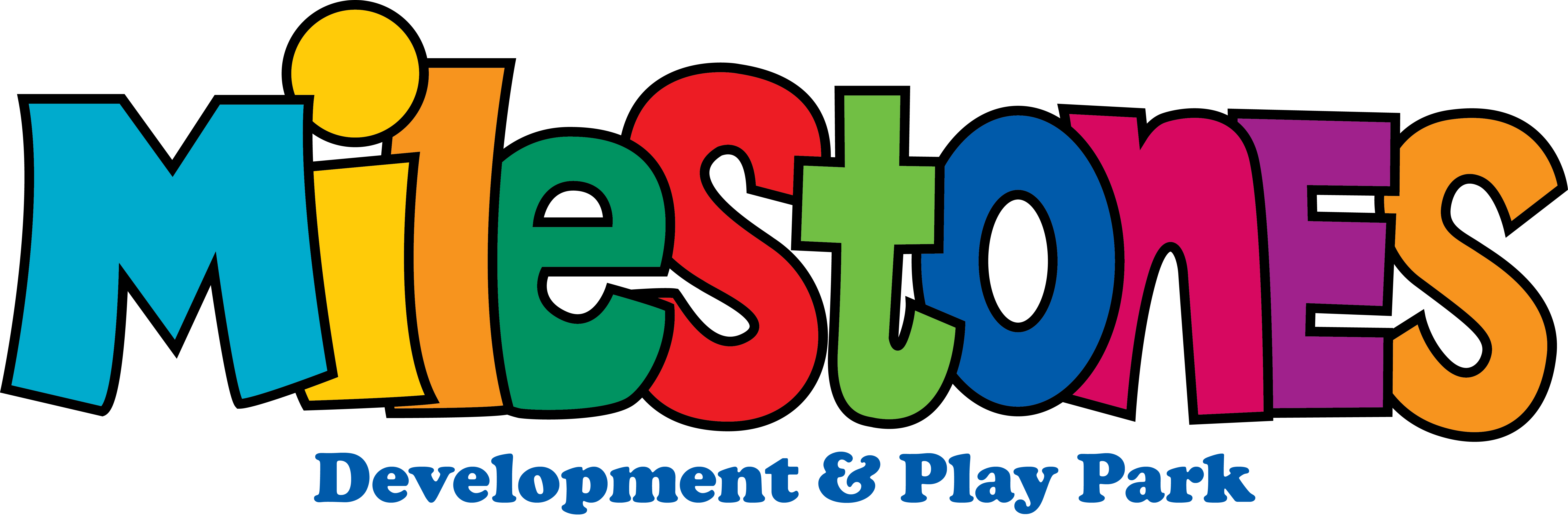 Milestones Development & Play Park logo with black outline